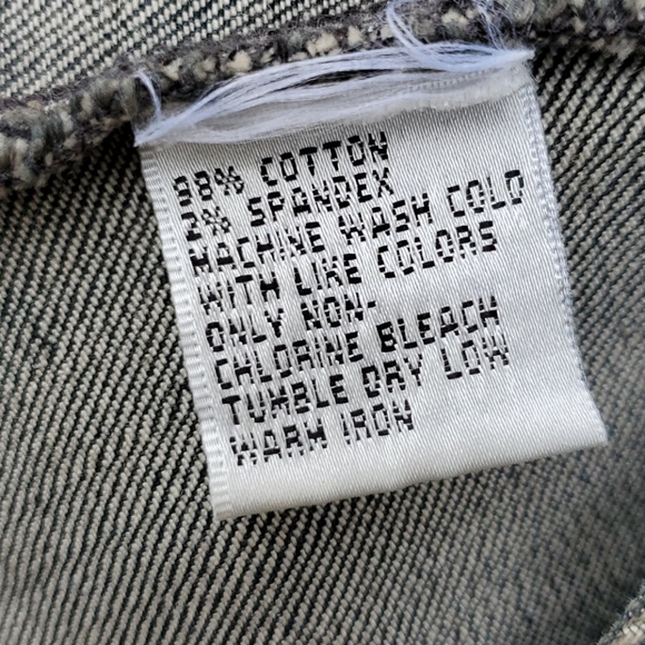 SIZE 10 TALBOTS BLACK WASHED OUT JEAN JACKET - Picture 6 of 9